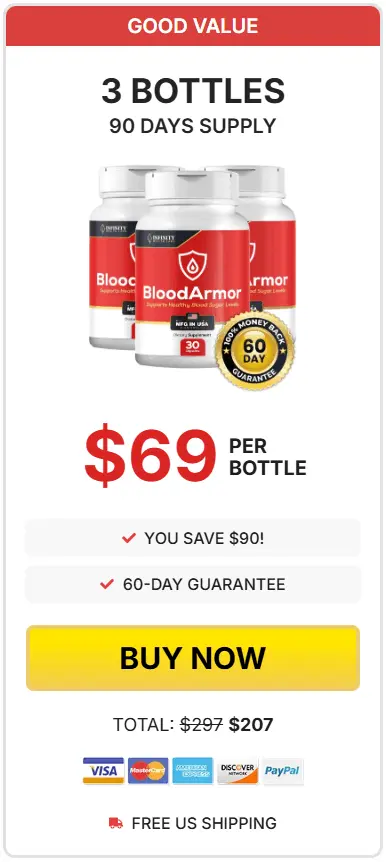 BloodArmor -3-bottle - order-now-( Ninety Days Supply) - image