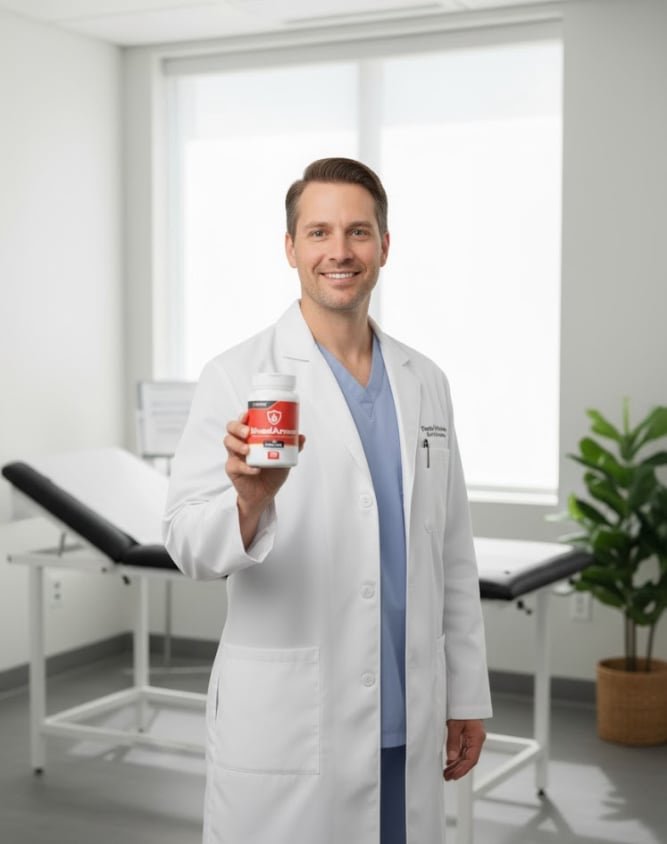 BloodArmor-one-bottle-with  docter image